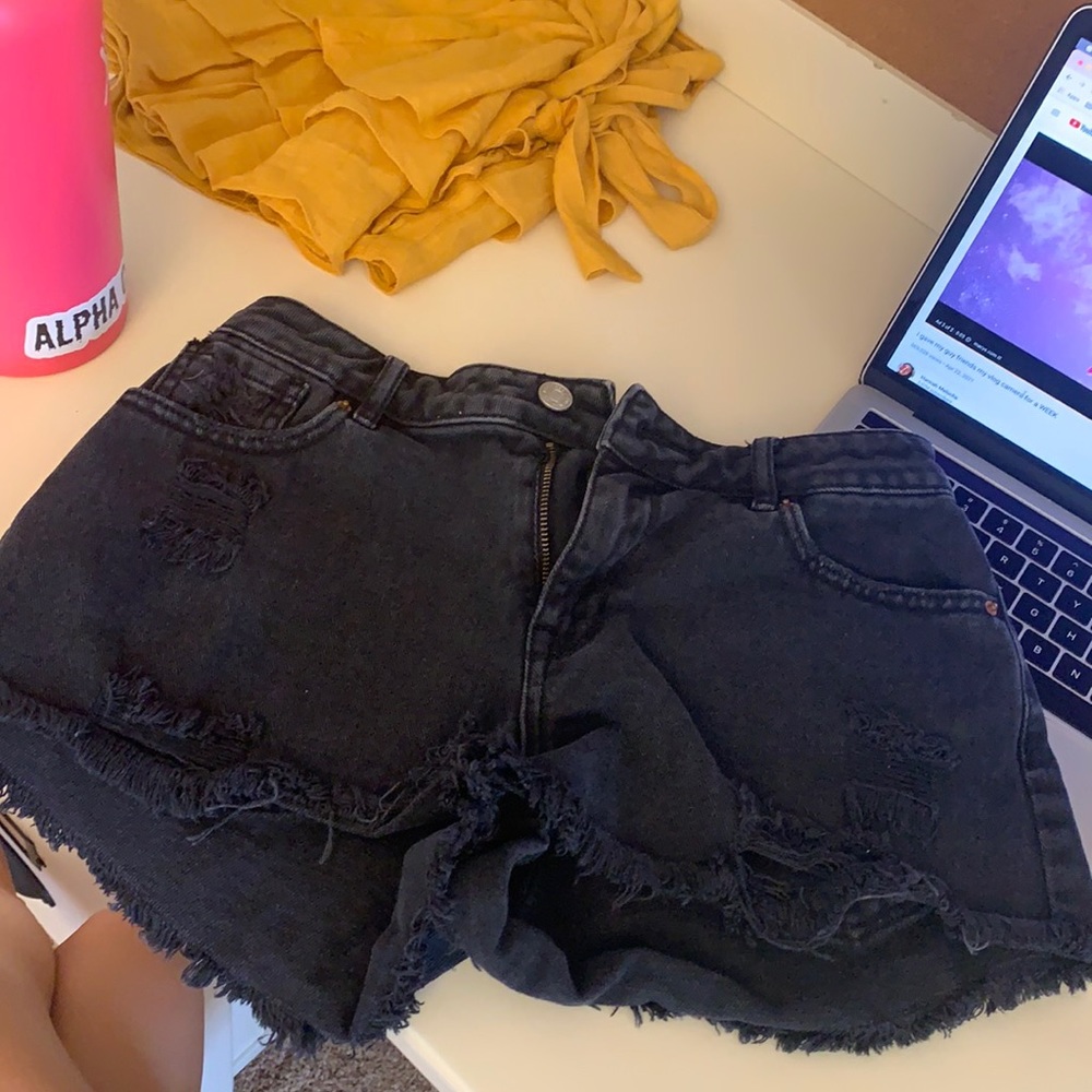 Pacsun Black Jean Shorts